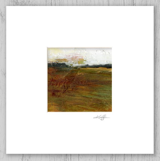 Mystical Land Collection 11 - 3 Textural Landscape Paintings by Kathy Morton Stanion