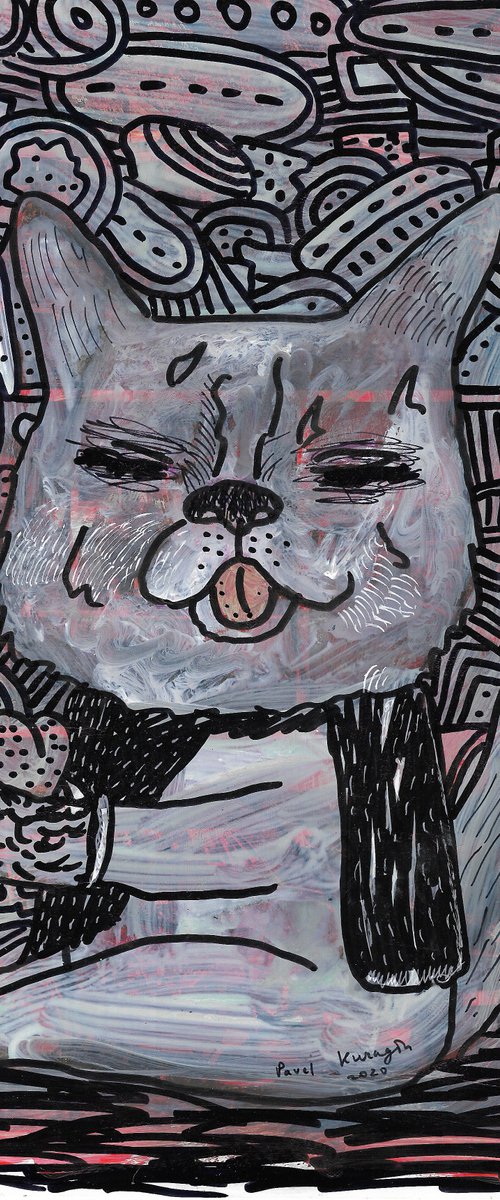 Laughing cat by Pavel Kuragin