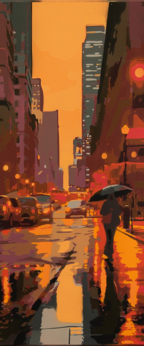 New York City Rain #3 by Marco Barberio