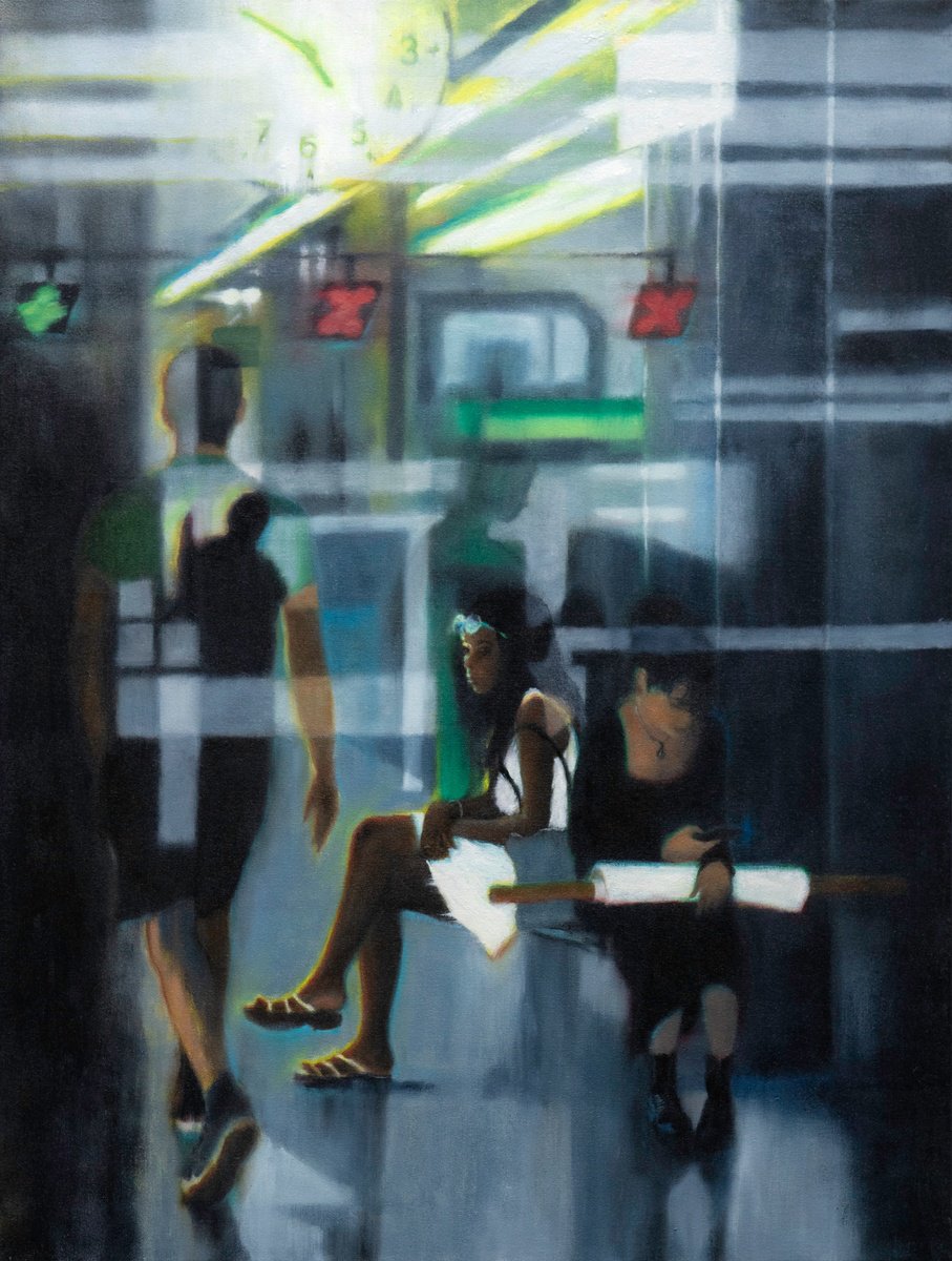Expressive Oil Painting , Passing Through By Andrew Mcneile Jones, 24 X 32, Artwork For Sale On Artfinder