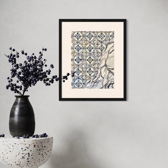 Floral Blue Azulejo Tiles Revealed