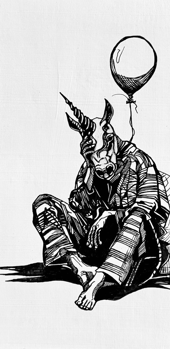 Illustrative Ink Drawing , Heavens To Murgatroyd By Lola Jovan, 6 X 12, Artwork For Sale On Artfinder