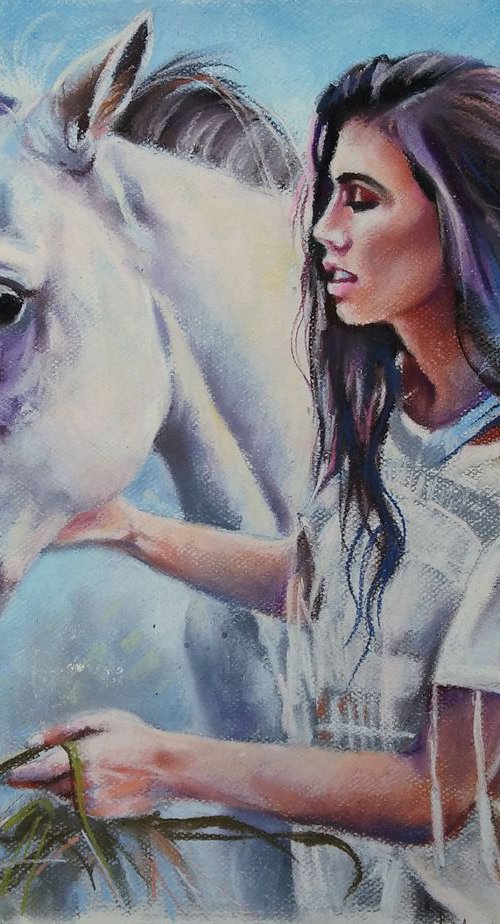 Horse whisperer by Magdalena Palega
