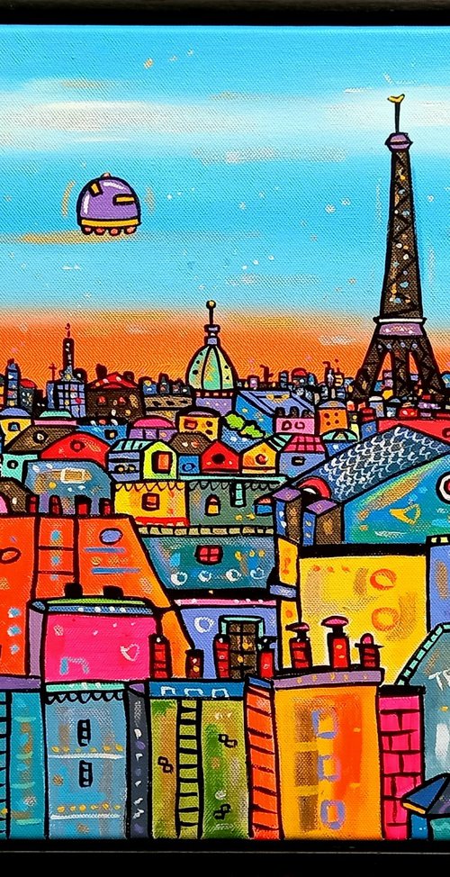 Vibrant View of Paris by Maria Luisa  Azzini