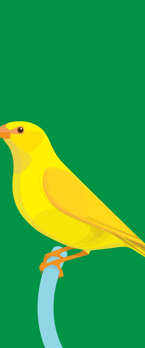 La La Land Yellow Bird by David Gill