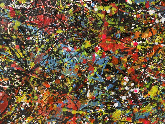 Dark and Luminous Pathways - Diptych Painting