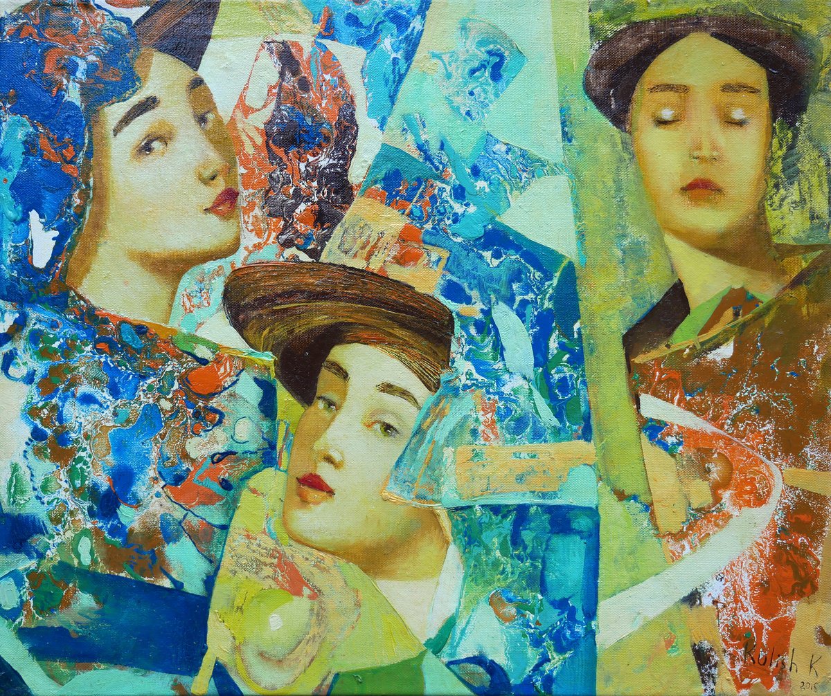 Expressive Oil Painting , Came Out Of The Ether By Kate Kulish, 24 X 20, Artwork For Sale On Artfinder