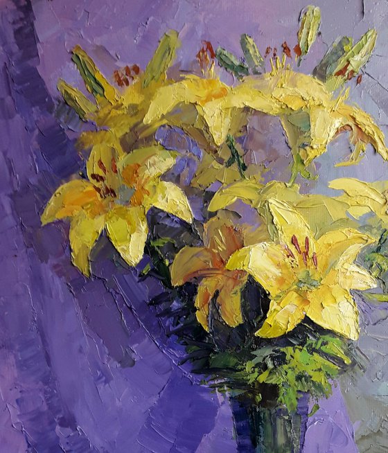 Yellow lilies