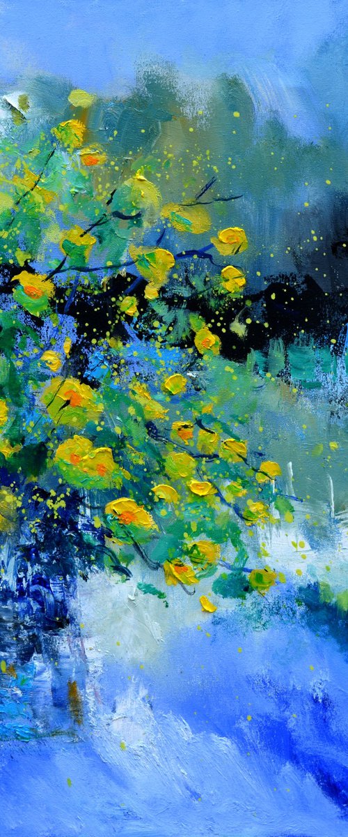 Still life yellow flowers      -  6623 by Pol Henry Ledent