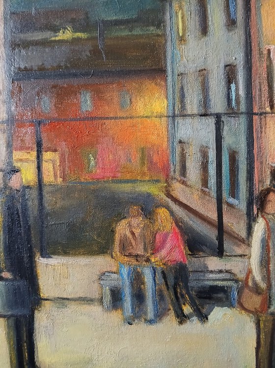 On the platform