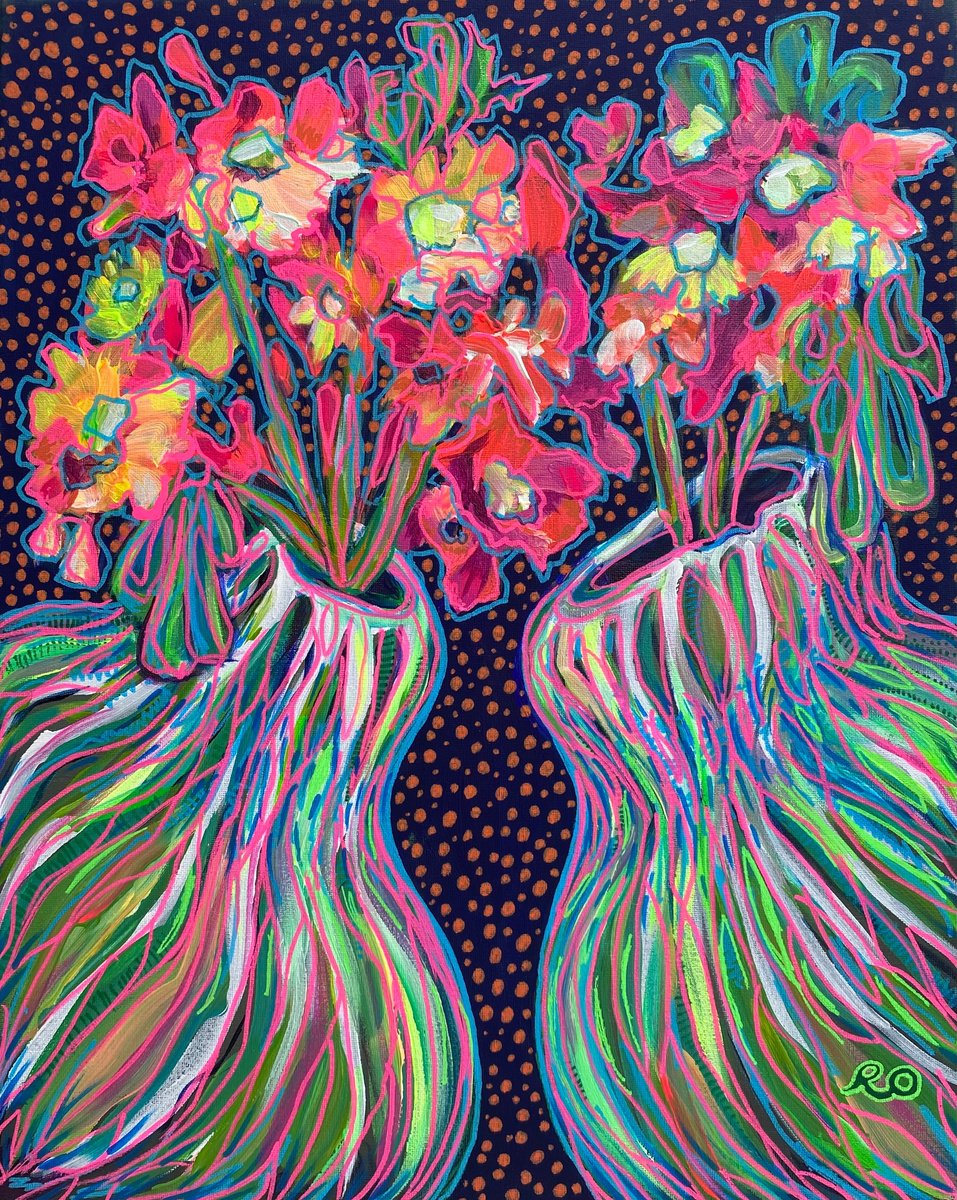 Two Or Three Vases By Olga Rokhmanyuk | Roartus, 16 X 20, Artwork For Sale On Artfinder
