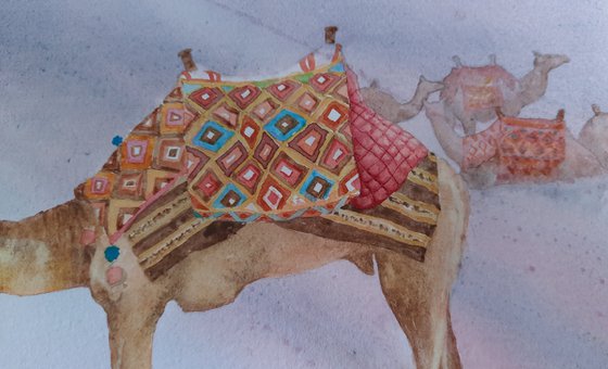 Desert Solitaire - Original Watercolour Painting