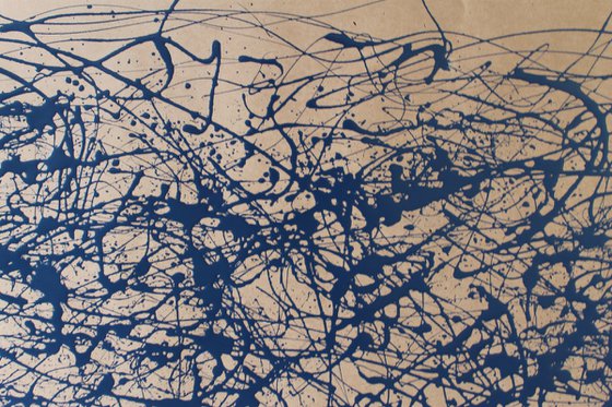 Blue Energy- Style Jackson Pollock