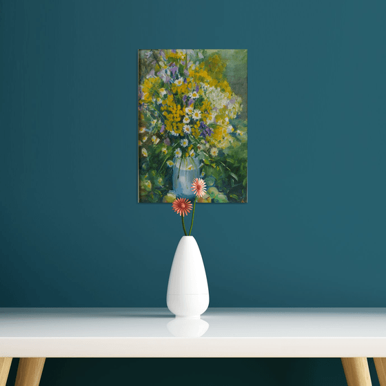 Wildflowers with apples