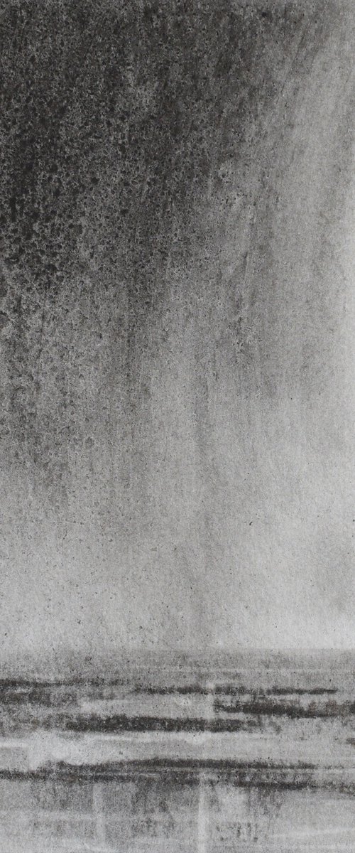 Charcol rain on the beach by Colin Slater