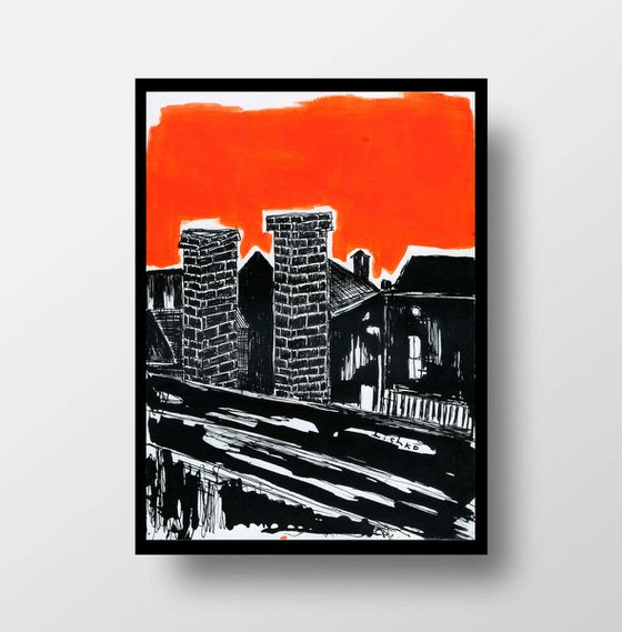 Town 21*15 CM / 8,26*5,90 INCH