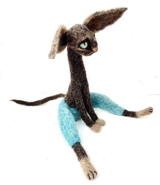 Sergent Pepper, felted cat