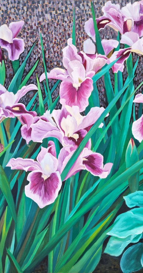 Japanese Iris by Zulfiya Mukhamadeyeva