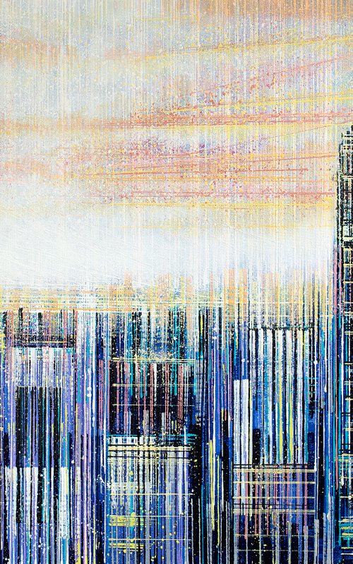 New York Skyline At Sunset by Marc Todd