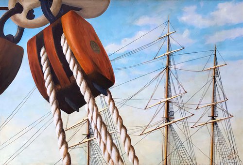 The pulley and three masts by Patrick chevailler