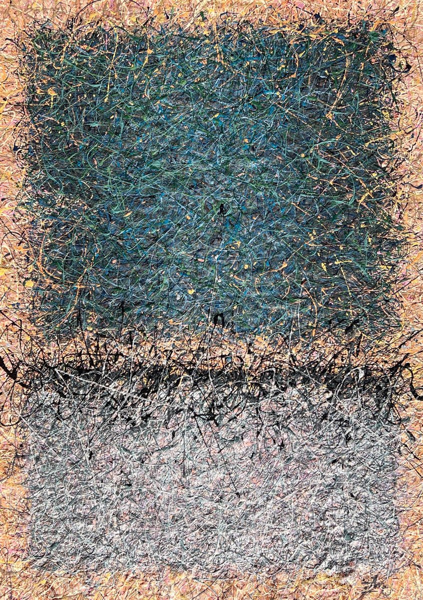 Abstract Acrylic Painting By Nadiia Antoniuk, 41 X 59", Pearls, Original Artwork