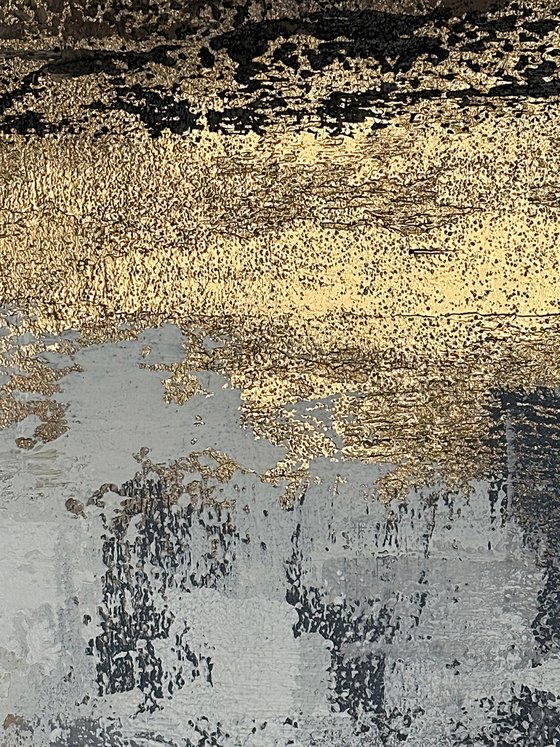 Golden Horizons: Fractured Light Diptych