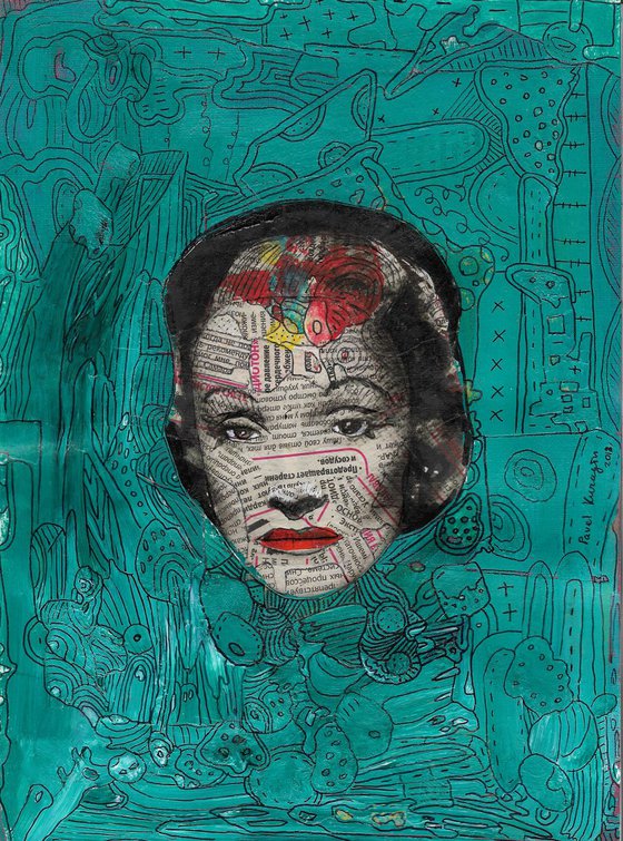 Abstract Marlene Dietrich #14