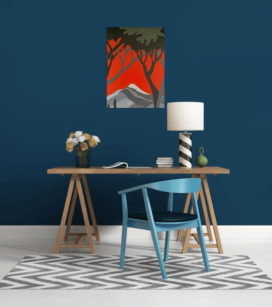 Red Horizon Seascape