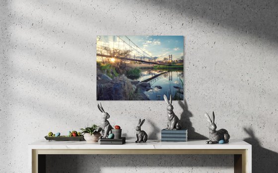 Bridge on sunset