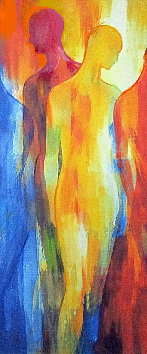 "Gathered Light" - Abstract Figures by Helena Wierzbicki