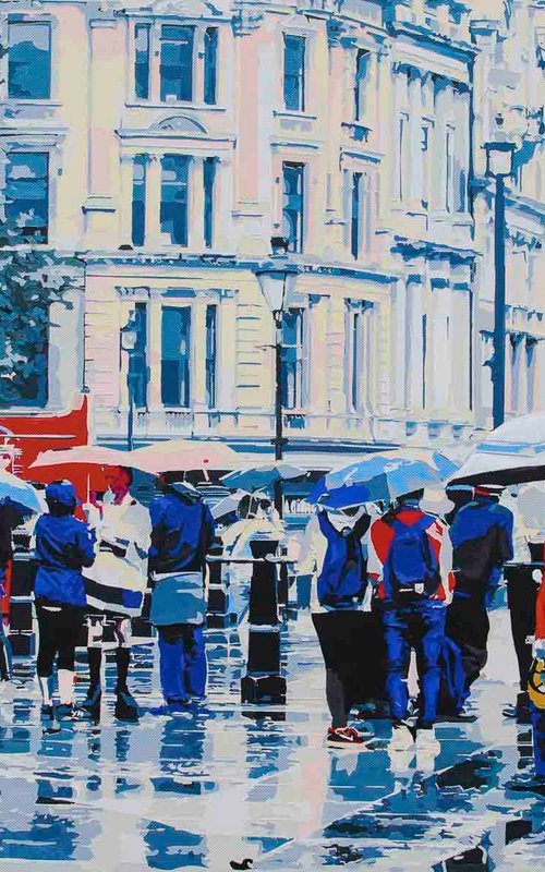 Trafalgar In The Rain by KM Arts