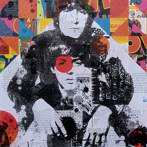 Collage_17_40x40_cm_Beatles_Pop
