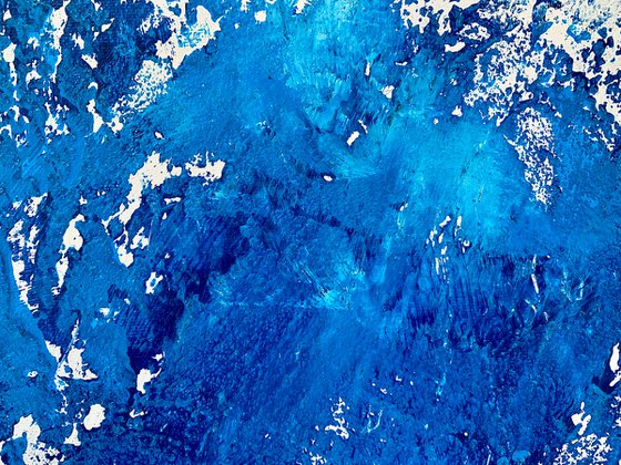 Abstract No. 6222 blue and white