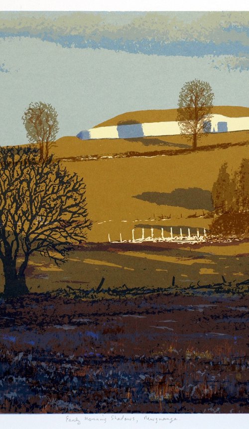 Early Morning Shadows, Newgrange - Ireland by Aidan Flanagan Irish Landscapes