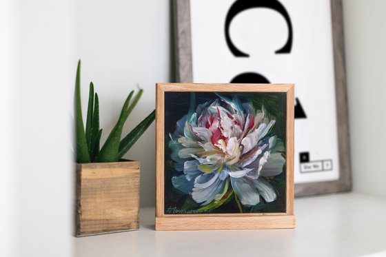 White Peony Portrait