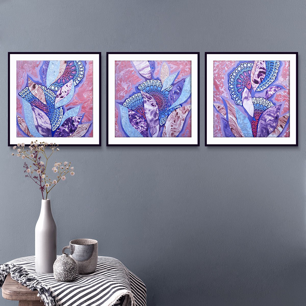 Venus Gardens, Set Of 3 By Mariia Raskin, 30 X 10, Artwork For Sale On Artfinder