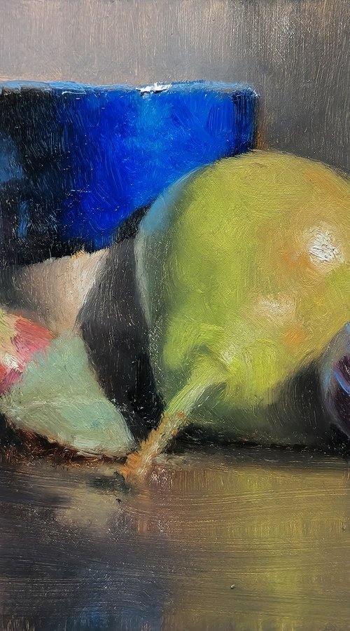 Pear and Figs by Pascal Giroud