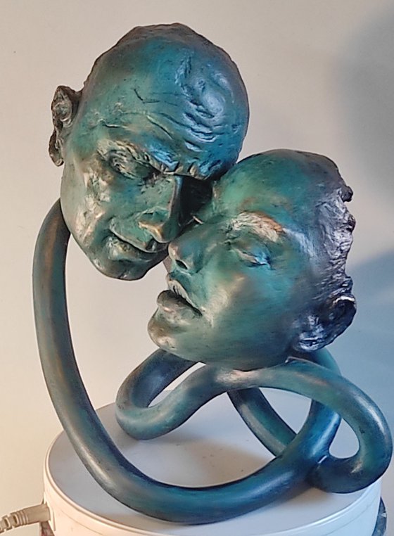 "Endless Love" unique mixedmedia sculpture