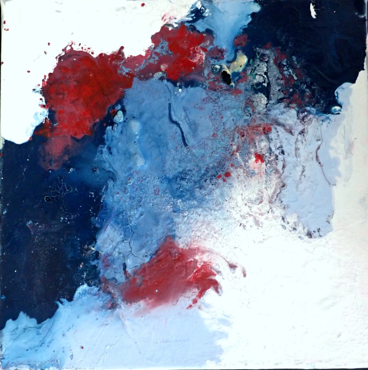 Abstract Painting By Christa Haack, 12 X 12, Emotion 3, Original Artwork