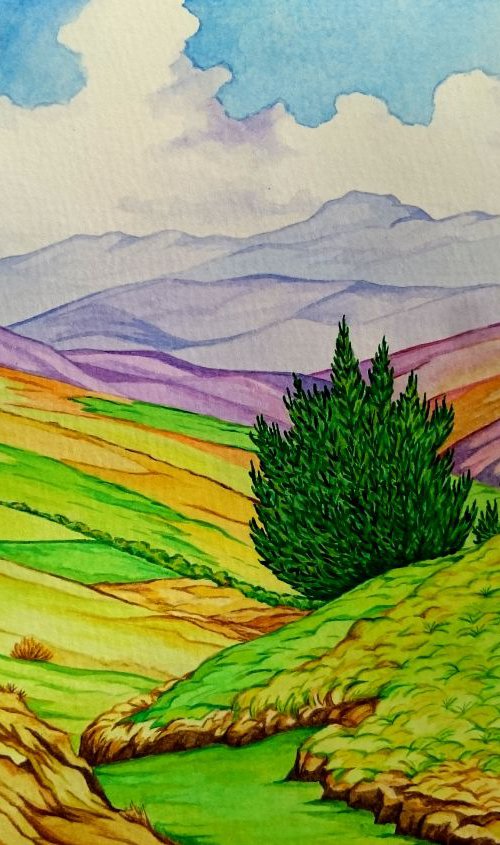 Paisaje en Cotopaxi by Marcelo Villacrés