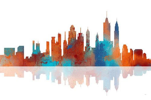 New York Skyline 2 by Marlene Watson