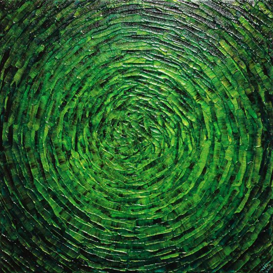 Bright green concentric shine