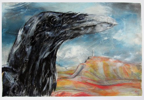 Raven and Monument by John Sharp