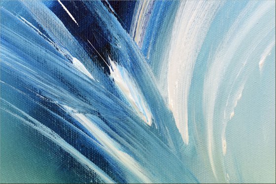 Angels Flight  - abstract acrylic painting, canvas wall art, framed modern art