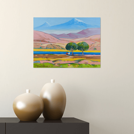 Two by the River Beneath Ararat