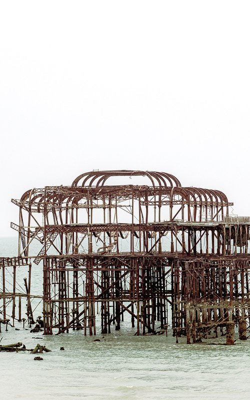 BRIGHTON The forgotten Pier : June 2021 (Limited edition  1/20) 12" X 8" by Laura Fitzpatrick