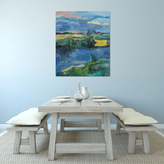 Landscape with a Yellow Boat