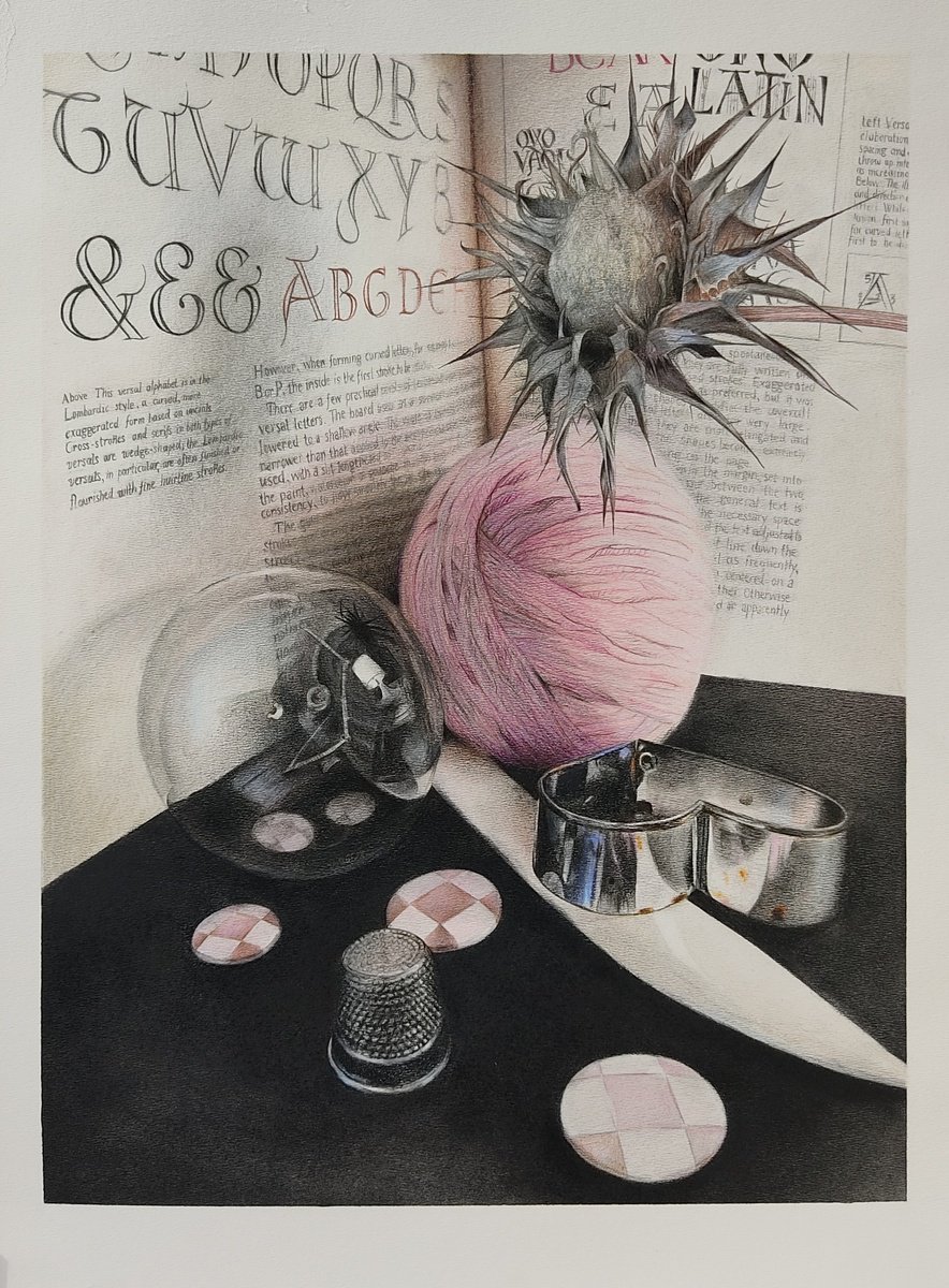 Photorealistic Still Life Pencil Drawing By Andromachi Giannopoulou, 19 X 24, Still Life, Original Artwork