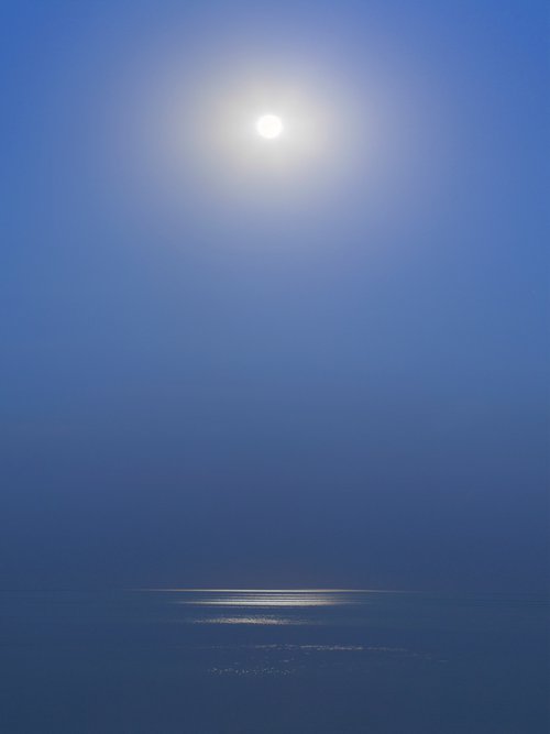 Full moon over Black Sea by Oleksandr Nesterovskyi