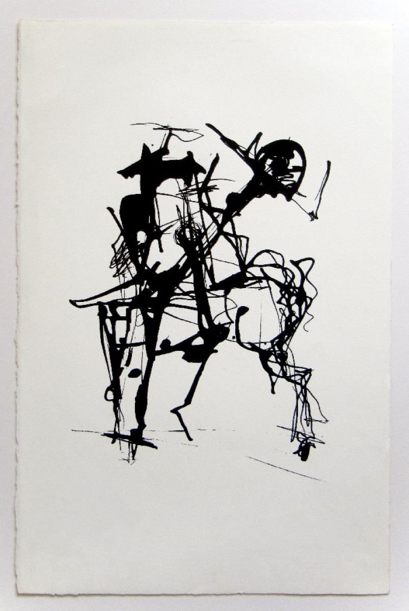 Graphic Limited Edition Print , Rider Ii By Ivan Minekov, 13 X 20, Artwork For Sale On Artfinder